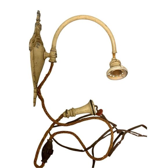 Antique Neoclassical Urn Style Brass Single Wall Sconce for repair - Picture 1 of 8